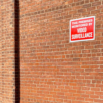 Brick wall after graffiti removal