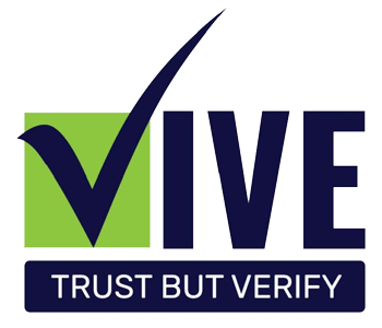 VIVE TRUST BUT VERIFY Logo